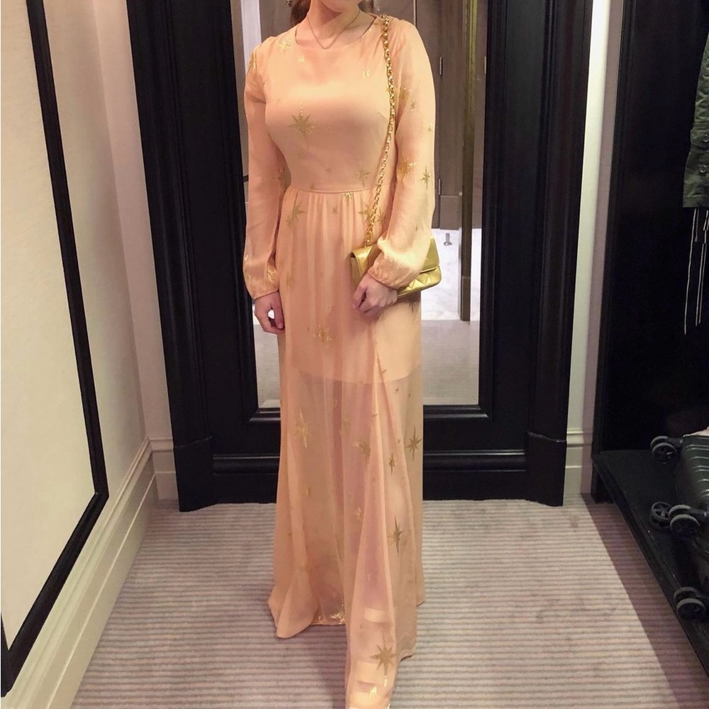 For Love & Lemons Gilded Star Maxi Dress